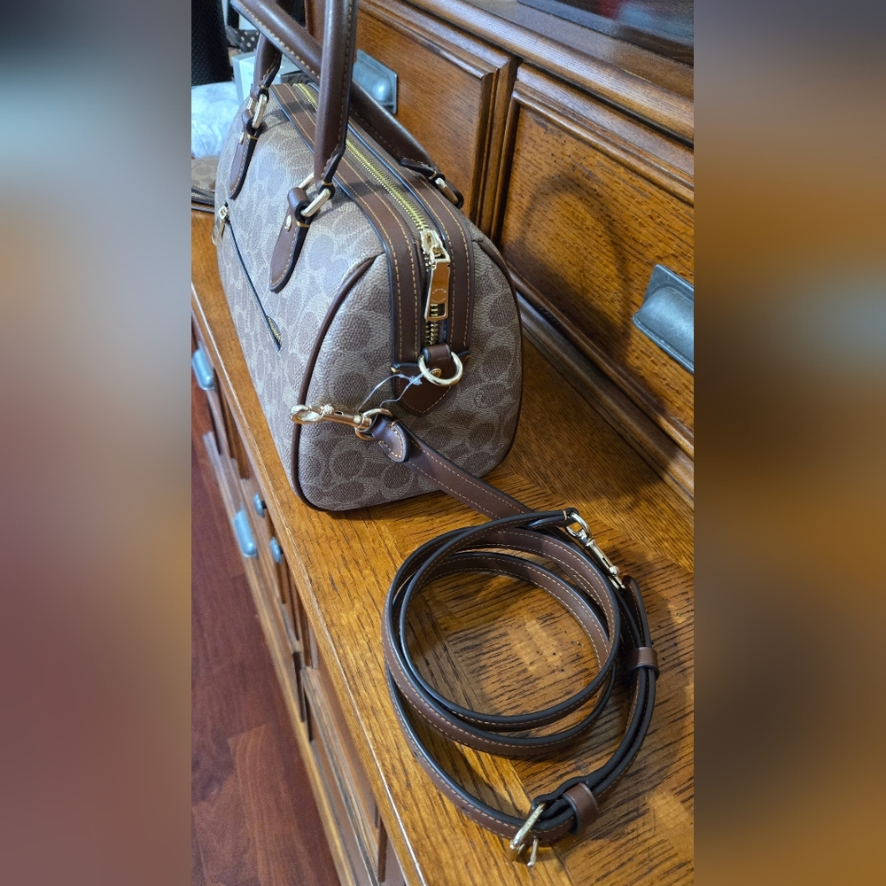 Rowan Satchel Bag In Signature Canvas - Picture 8 of 12